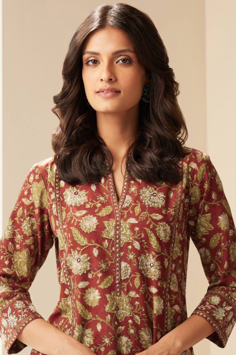 Sehra Zeenat Bagru Kurta - Image 2
