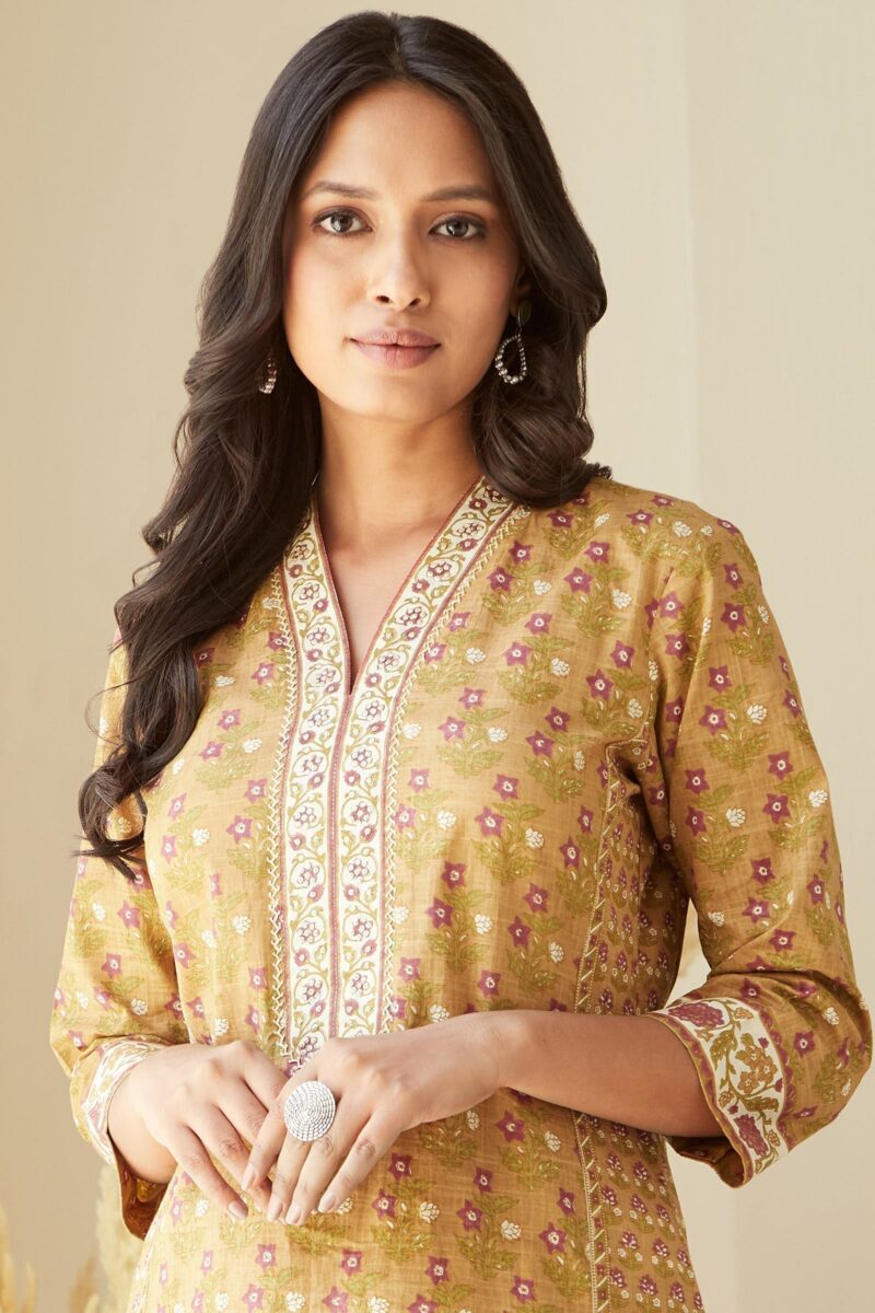 Rosheen Aliyah Sanganeri Kurta - Image 2
