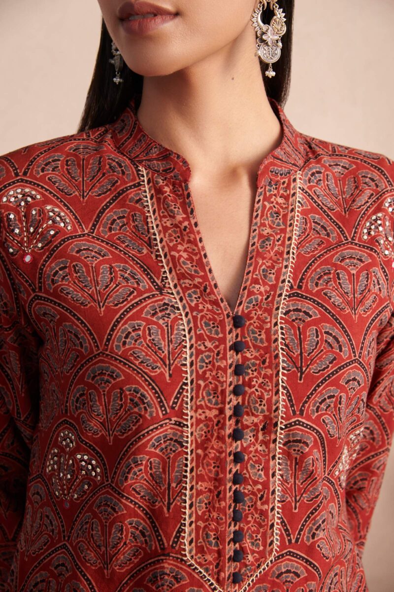 Sehra Samira Ajrak Kurta - Image 3