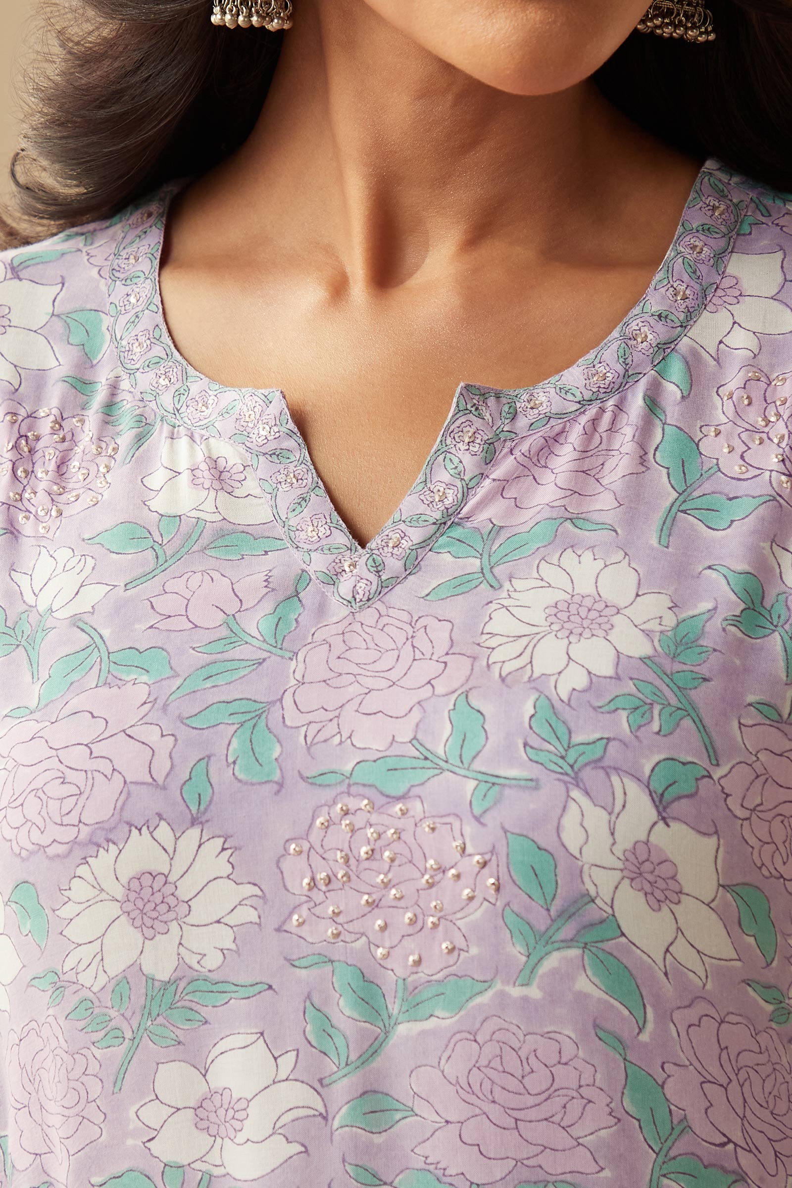 Rosheen Nida Sanganeri Kurta - Image 4