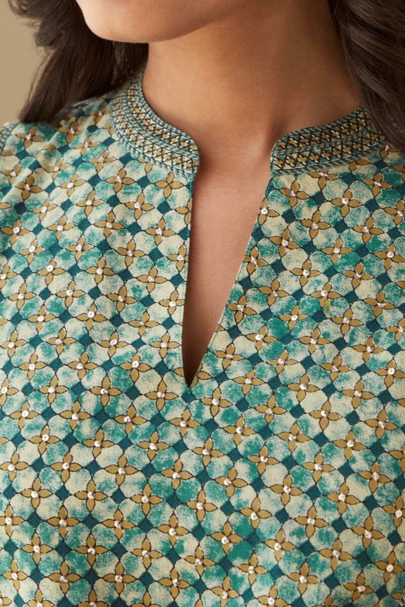 Gauhar Shirin Bagru Kurta - Image 4
