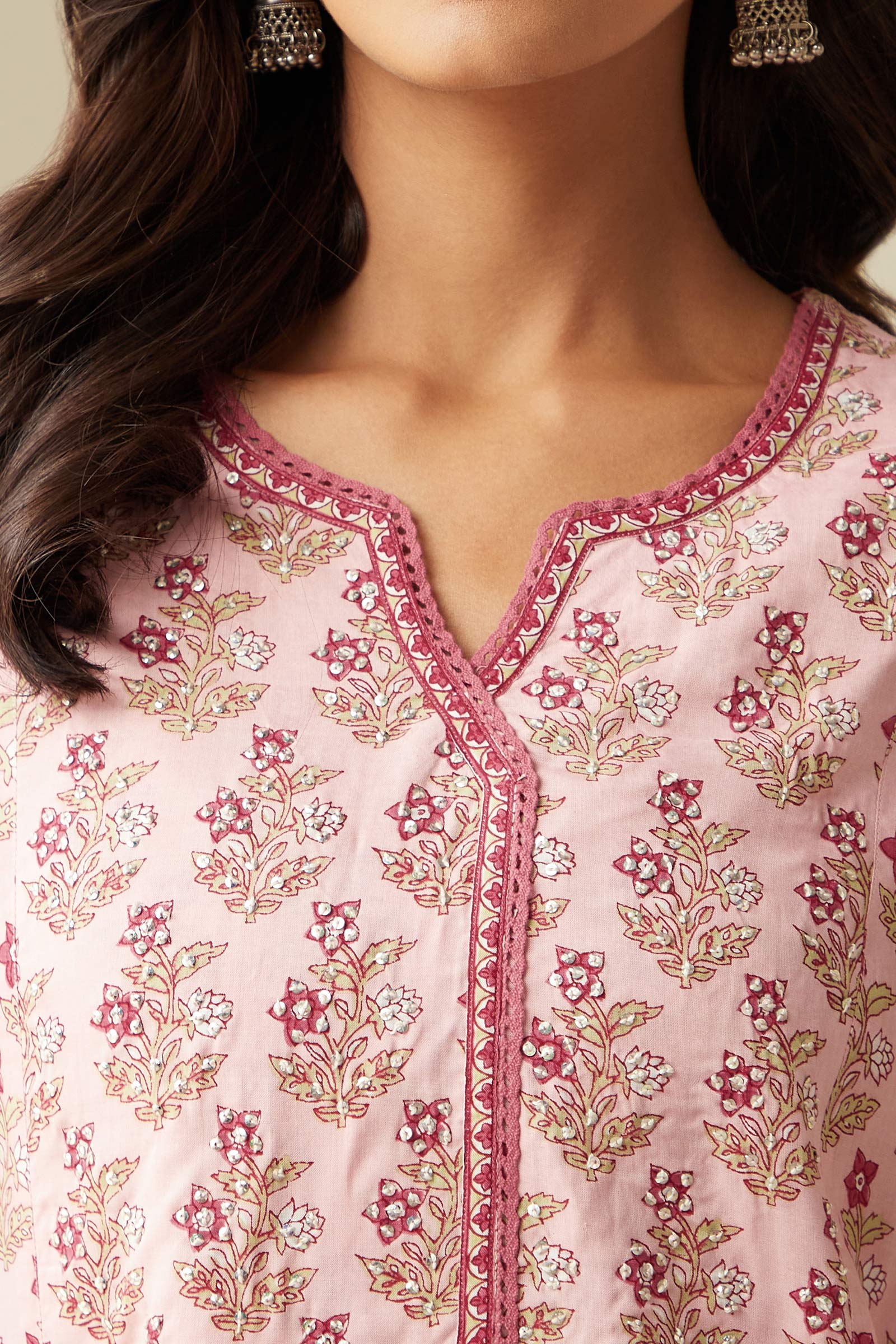 Rosheen Nuzakat Sanganeri Kurta - Image 3
