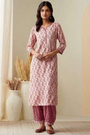 Rosheen Nuzakat Sanganeri Kurta