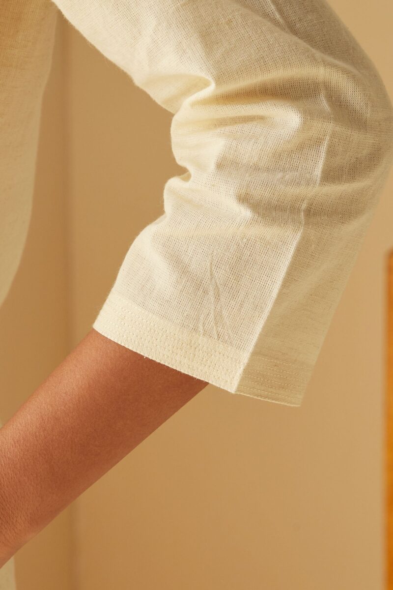 Roza Seher Cream Kurta - Image 4