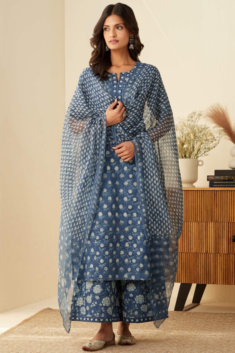 Sehra Zoya Indigo Kurta - Image 8
