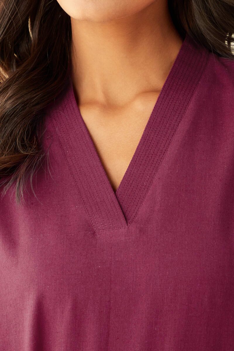 Roza Seher Raspberry Pink Kurta - Image 3