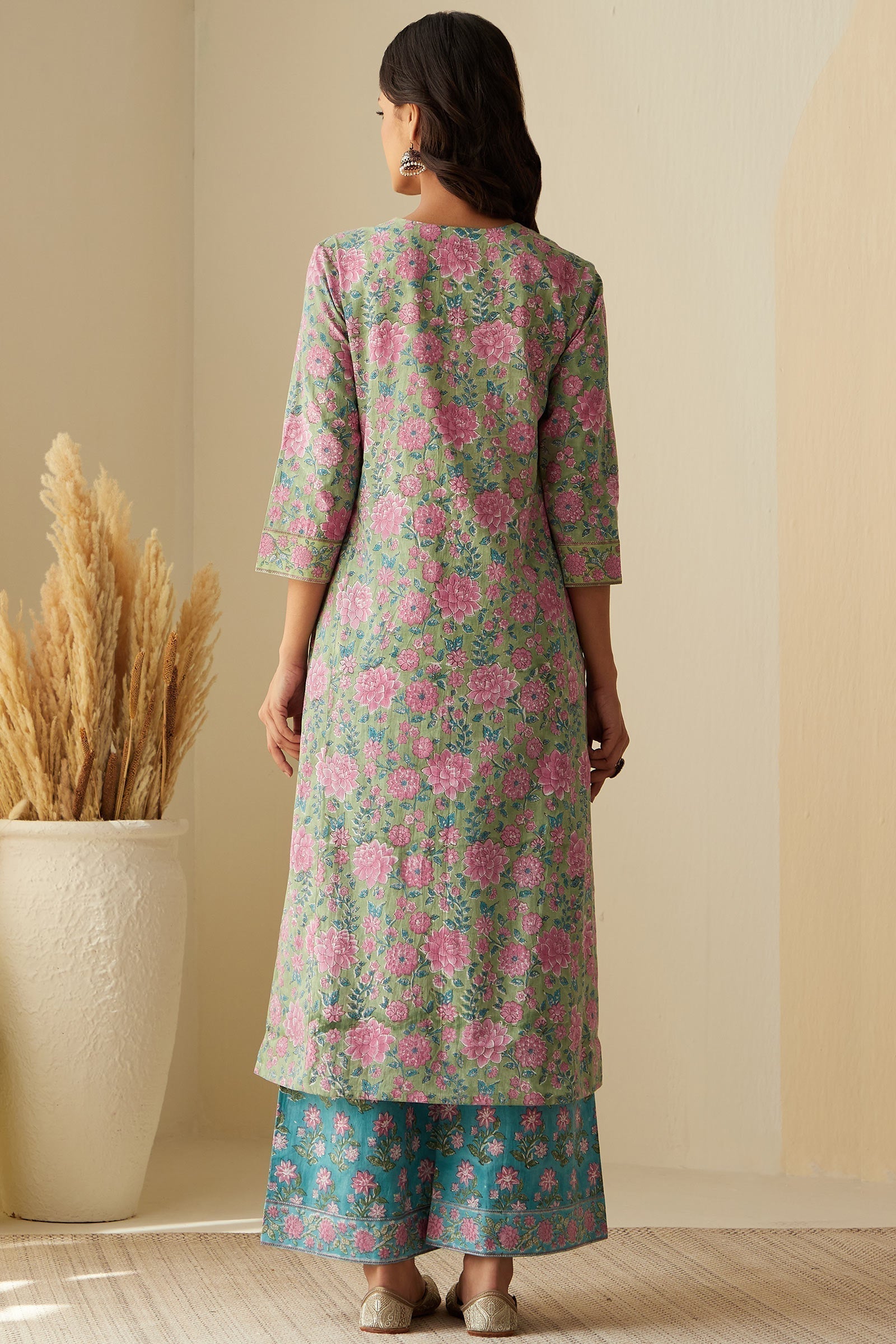 Rosheen Dahlia Sanganeri Kurta - Image 8