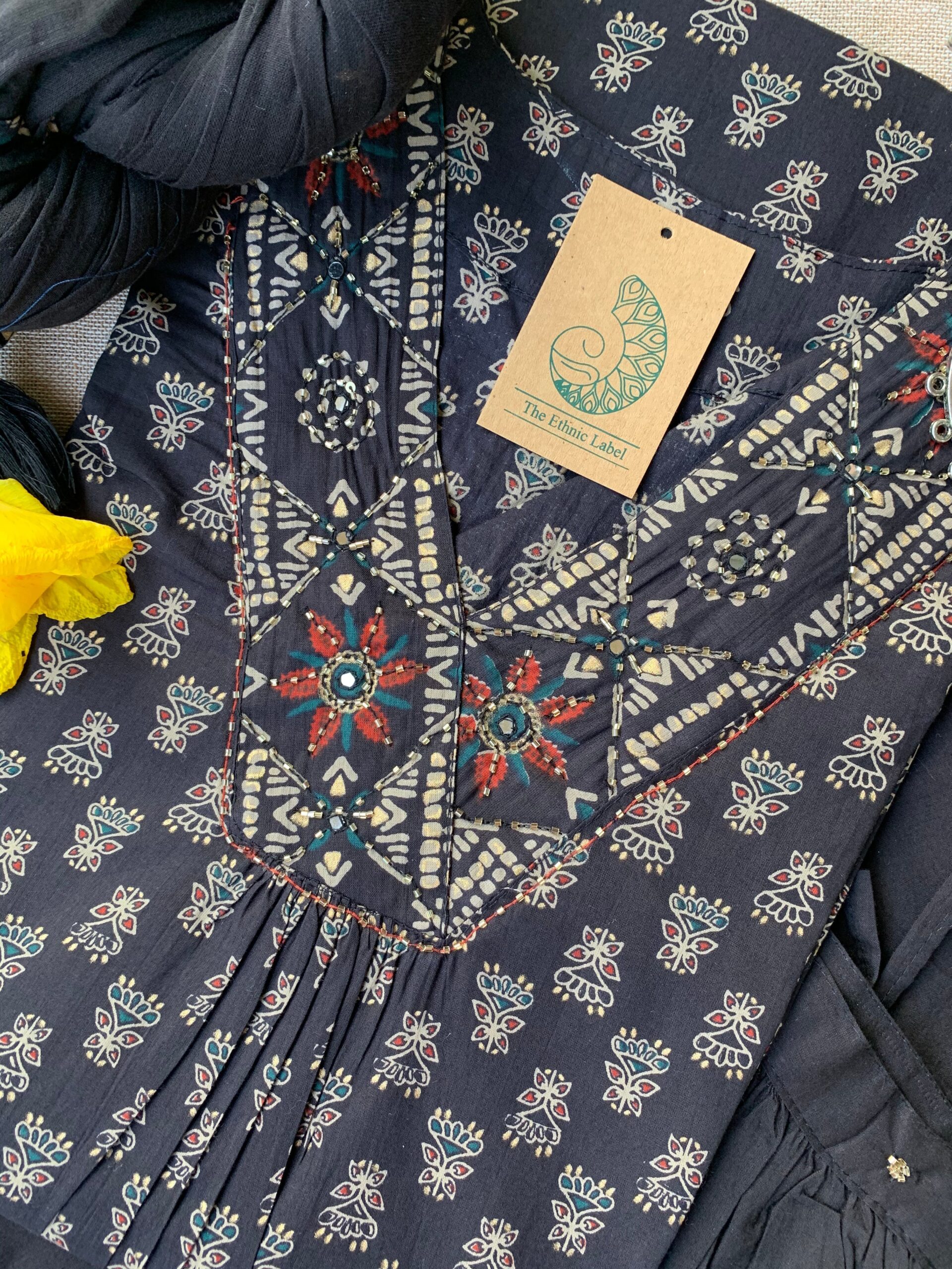 "Tamanna" Cotton Kurta Set(3pc) - Image 4