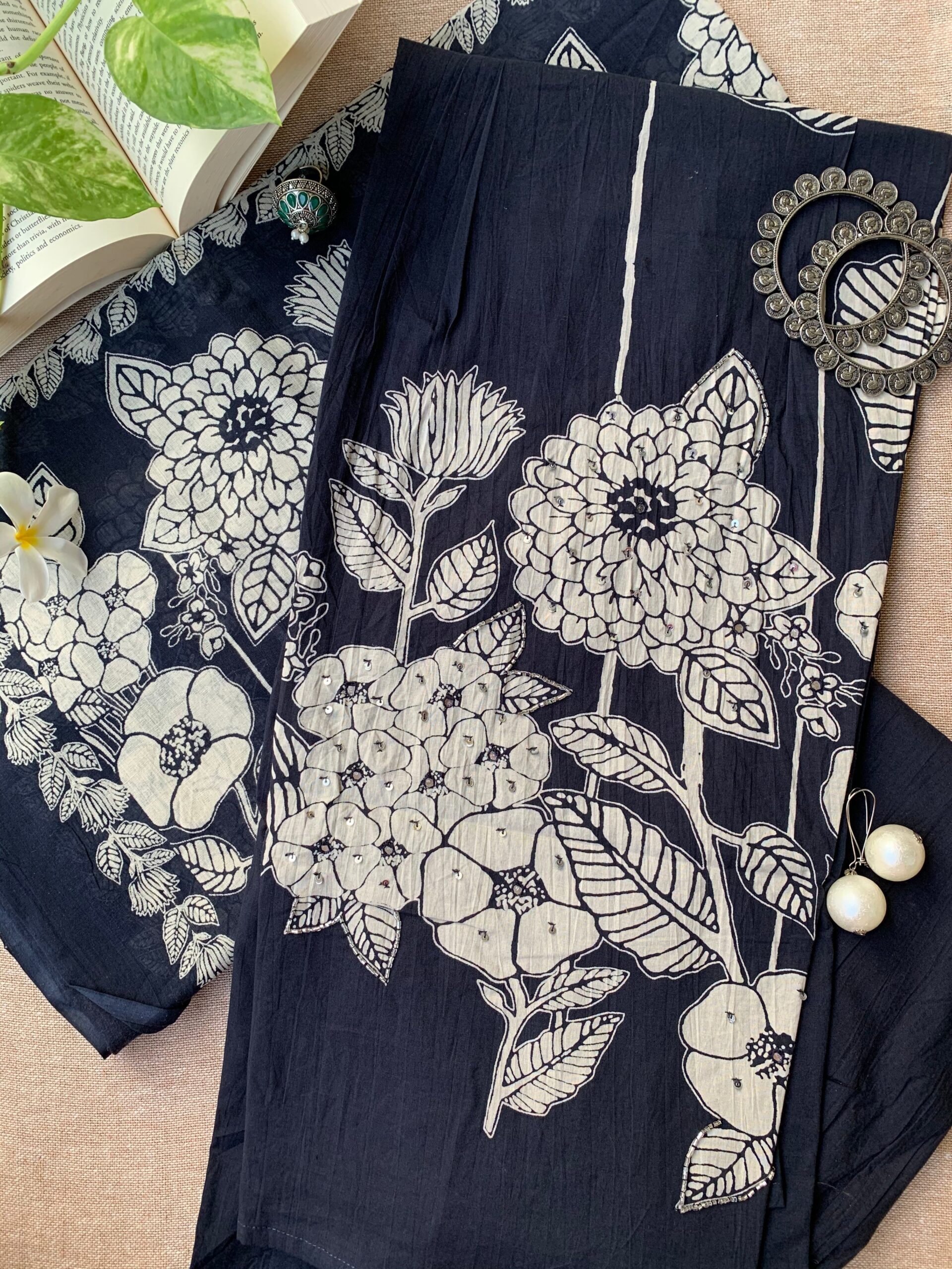 "Sur" Cotton Kurta Set(3pc) - Image 4