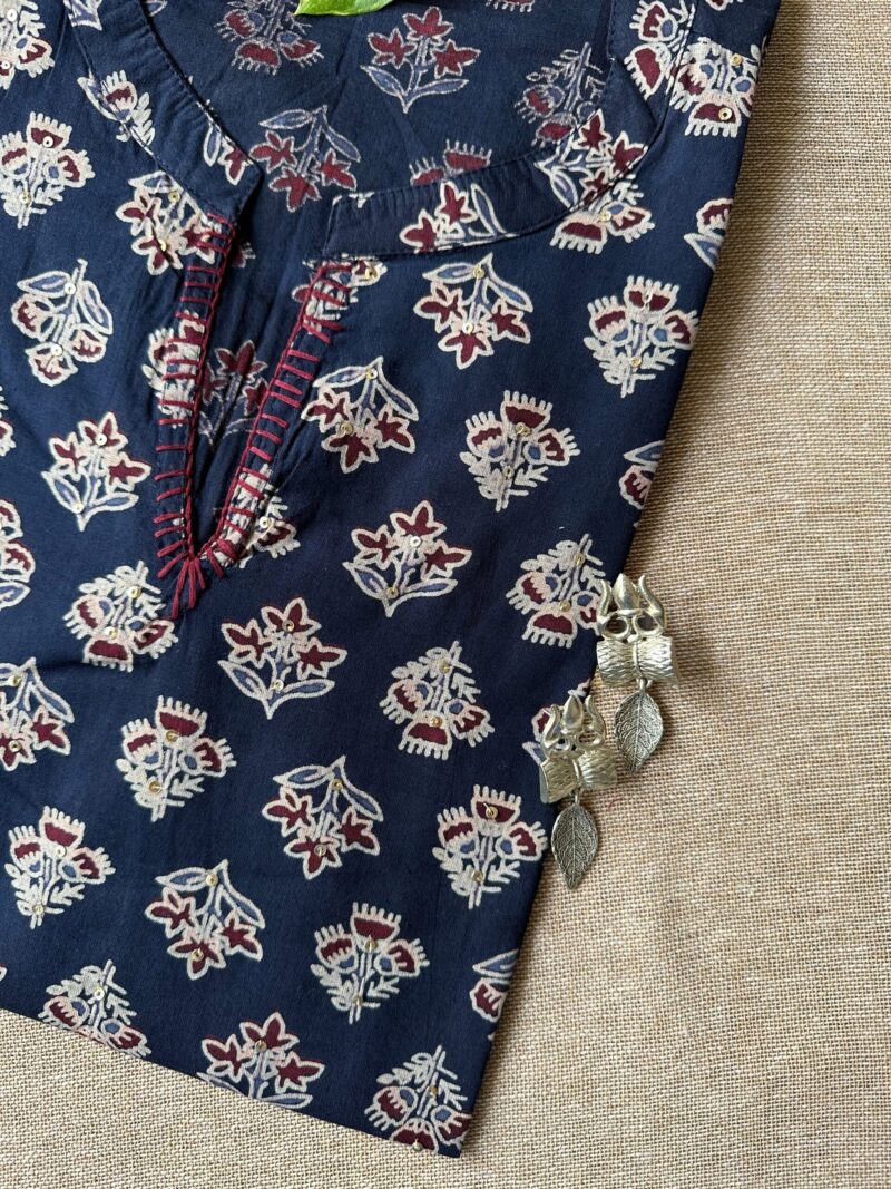 Short Kurti "Shab" Bagru Cotton - Image 2