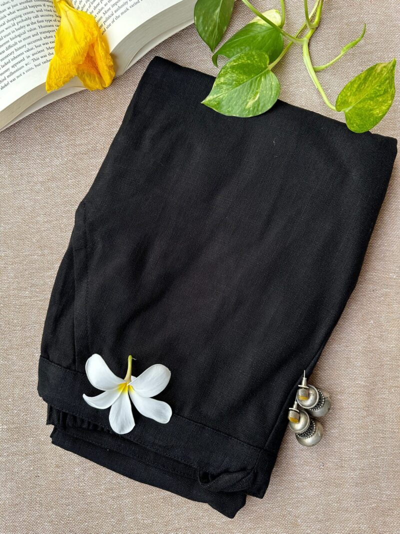 Slub cotton Straight Pants - Image 6