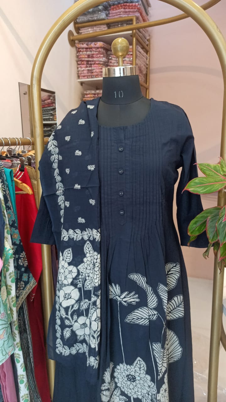 "Sur" Cotton Kurta Set(3pc) - Image 5