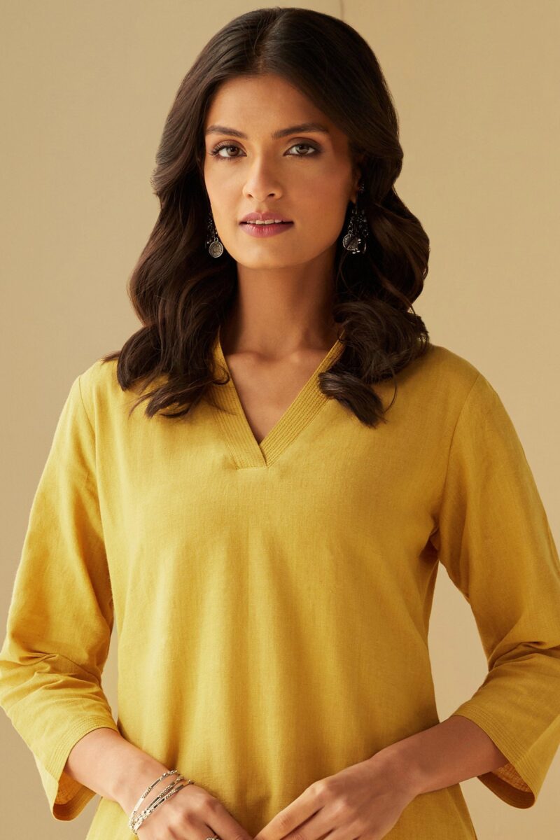 Roza Seher Mustard Kurta - Image 2