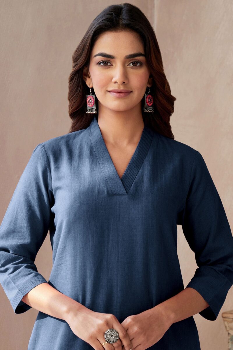 Roza Seher Twilight Blue Kurta - Image 2